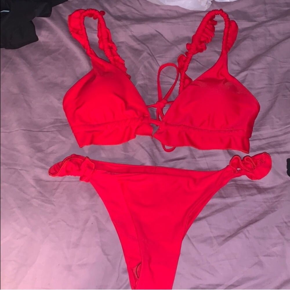 Ruffle swimsuit